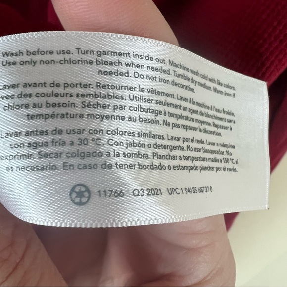 OshKosh Waffle Knit Long Sleeve Hoodie - Picture 3 of 6